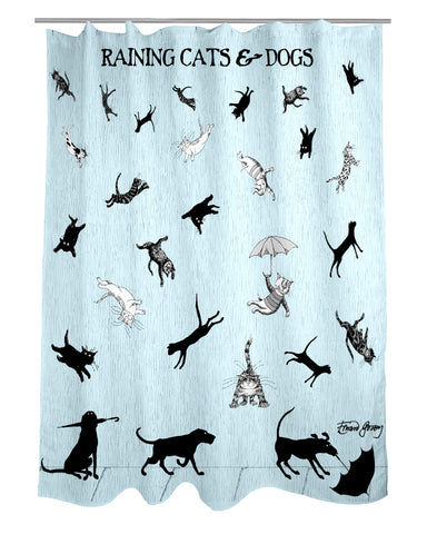 Cats and Dogs Shower Curtain - GoreyStore