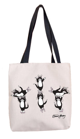 Ballet Cats Tote Bag - GoreyStore