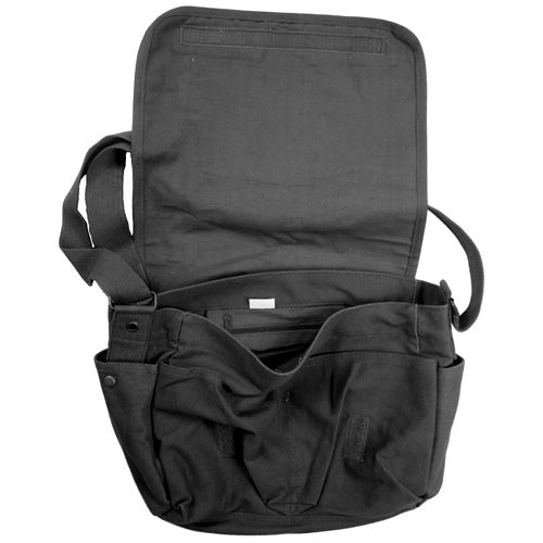 Rothco Vintage Black Canvas Messenger Bag