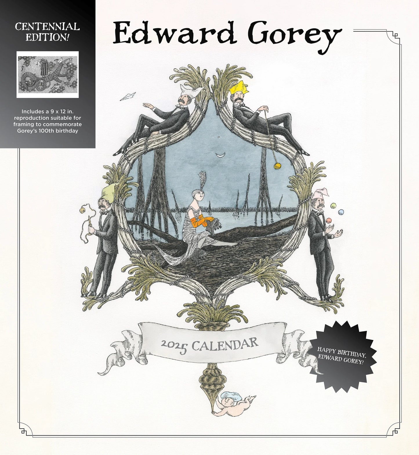 2025 Edward Gorey Wall Calendar