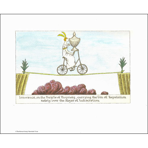 Innocence, on the Bicycle of Propriety Print - GoreyStore