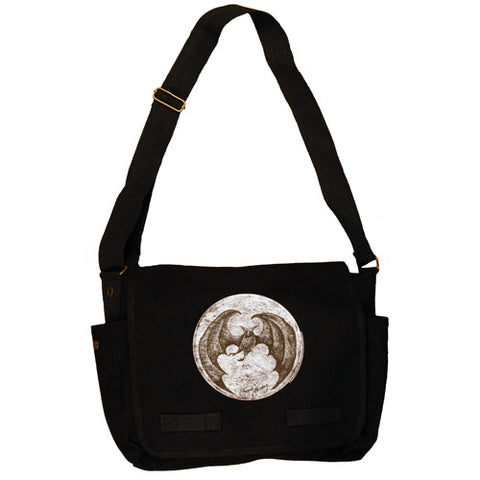 Bat Moon Messenger Bag - GoreyStore