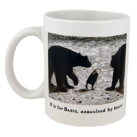 B is for Basil assaulted by bears Mug - GoreyStore