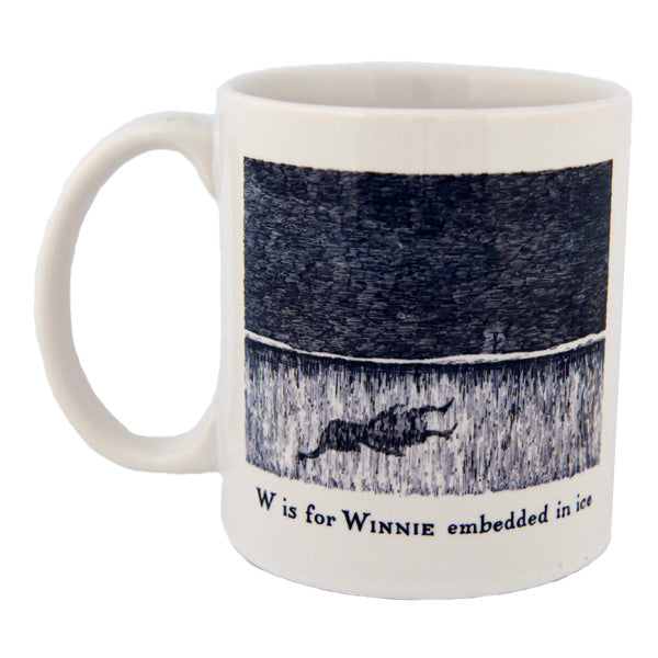 W is for Winnie embedded in ice Mug - GoreyStore