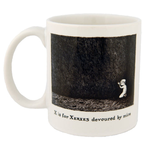 X is for Xerxes devoured by mice Mug - GoreyStore