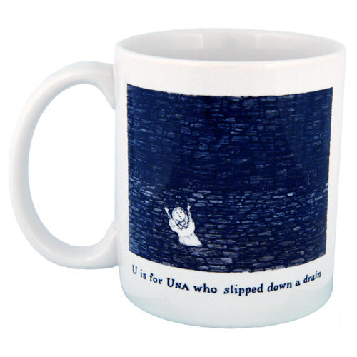 U is for Una who slipped down a drain Mug - GoreyStore