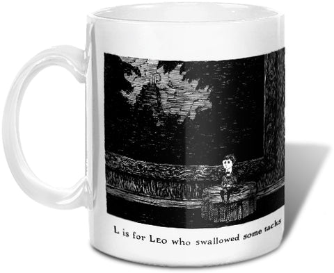 L is for Leo who swallowed some tacks Mug - GoreyStore