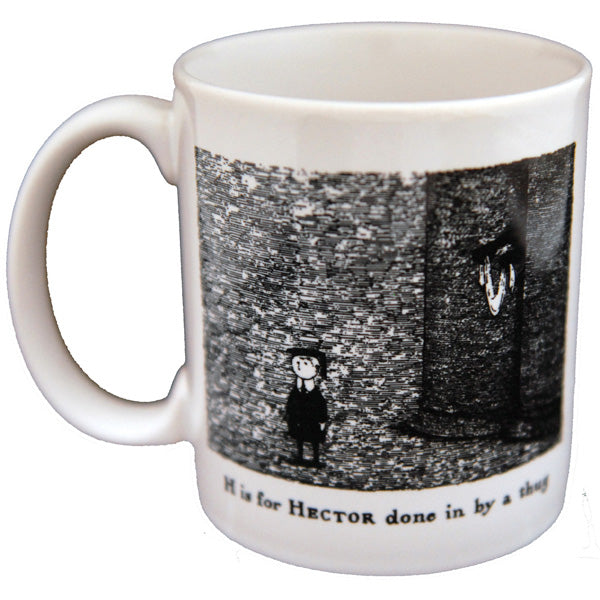 H is for Hector done in by a thug Mug - GoreyStore