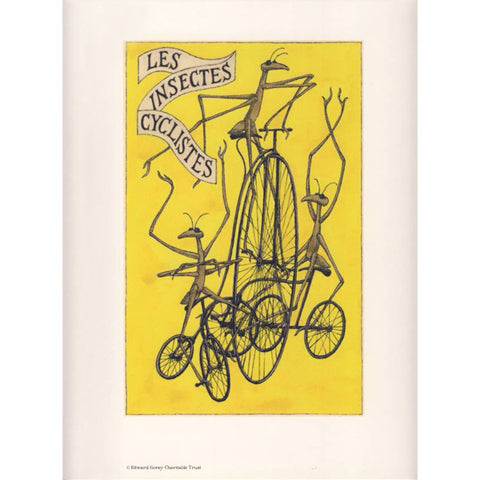 Les Insectes Cyclistes Print - GoreyStore