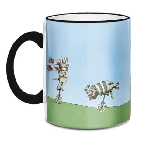 Unicycle Cats Mug - GoreyStore
