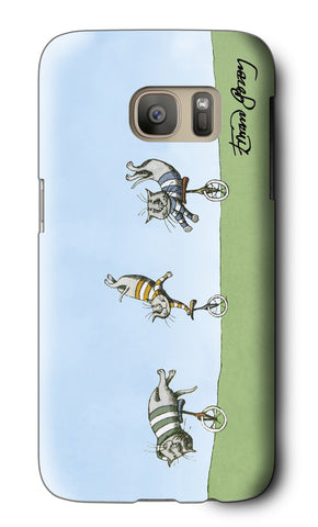 Cats on Unicycles Galaxy Case - GoreyStore