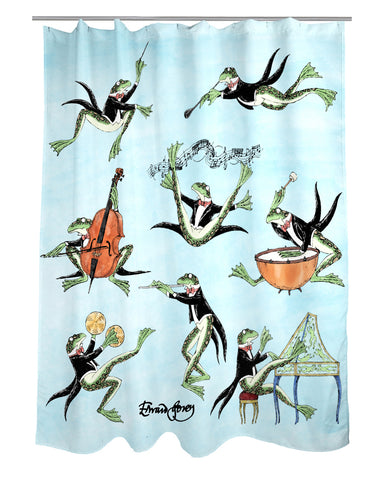 Symphony Frogs Shower Curtain - GoreyStore