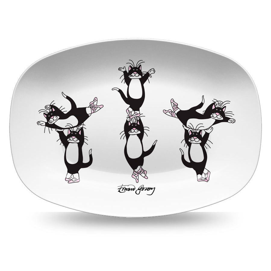 Ballet Cats Resin Serving Dish - GoreyStore