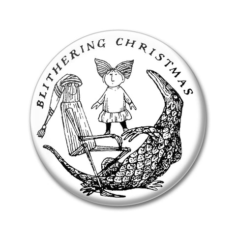 Blithering Christmas Round Magnet - GoreyStore