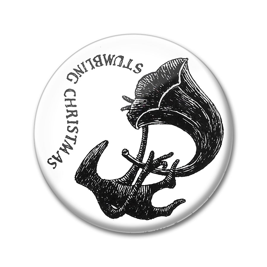 Stumbling Christmas Round Magnet - GoreyStore