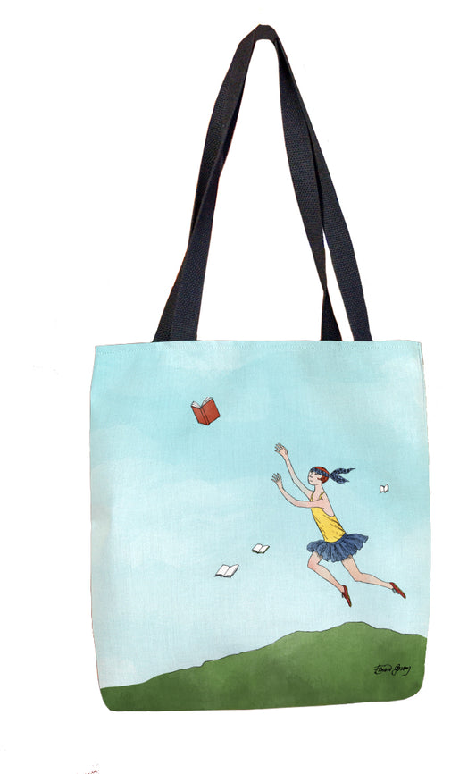 Flying Books Tote Bag - GoreyStore