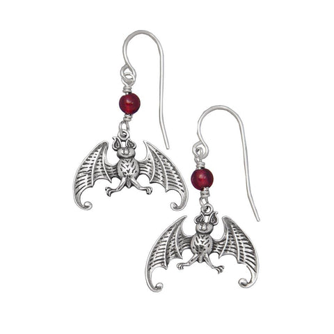 Bats Earrings Sterling Silver