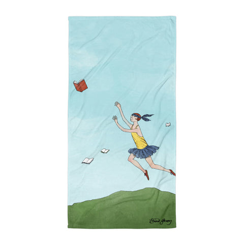 Flying Books Towel - GoreyStore